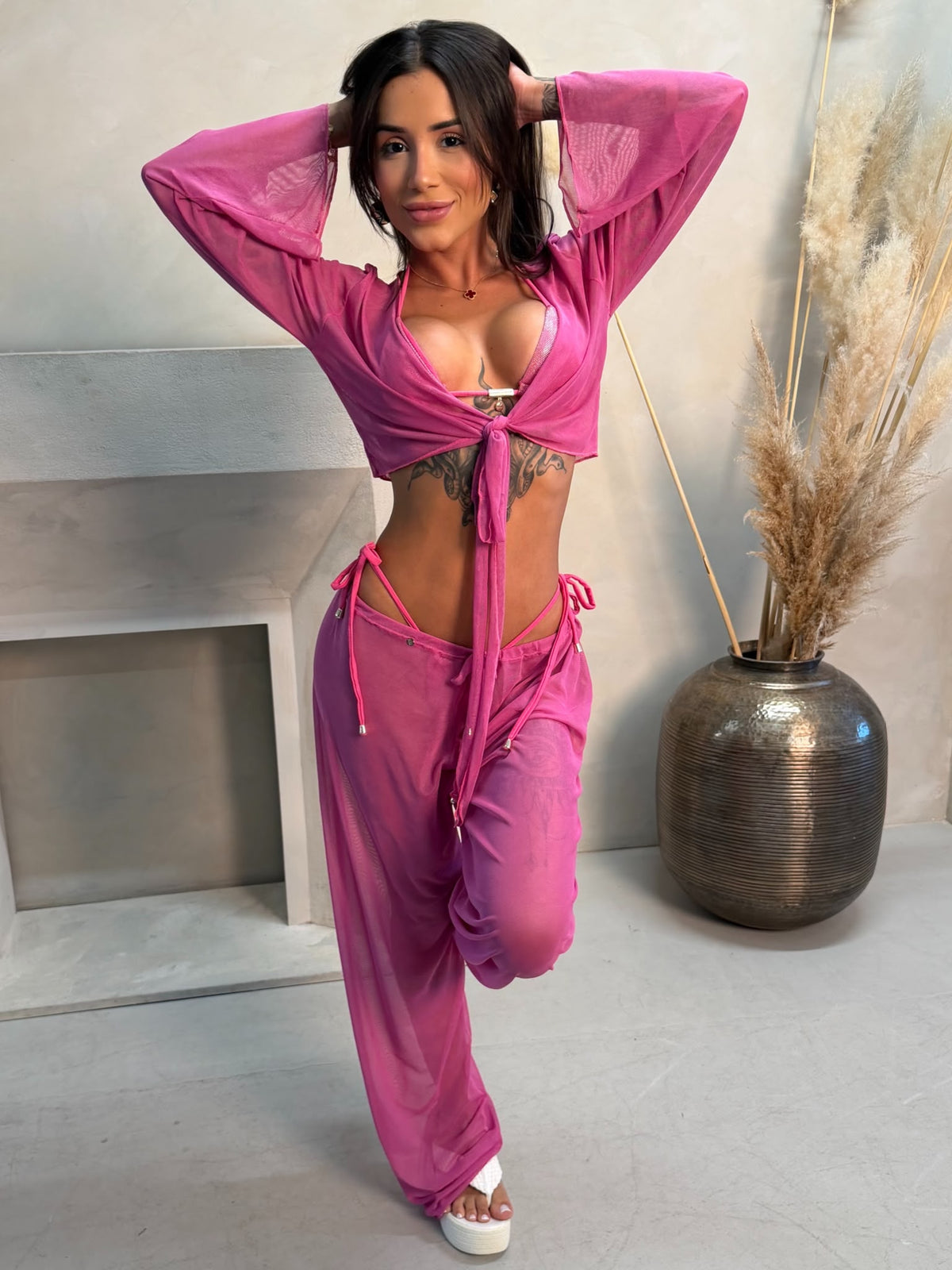 Conjunto Saída Ipanema Pink